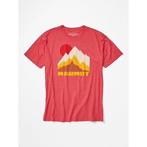 Marmot Tower Clothes - Mens T-Shirts Red CA8791462 Canada